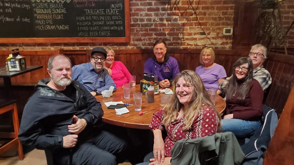 Hanging out in Livermore after the Royal Purple Degree